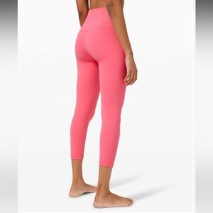 Lululemon Align Pant 25" in Dark Guava Pink in size 8